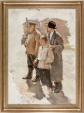 Слушатели. Этюд к картине «Выступление Ленина».