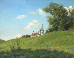 Пейзаж с церковью